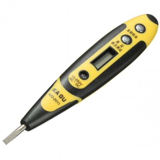 12-250V AC DC Digital Voltage Detector Tester Pen LED Light Electric Sensor 12-250V AC DC Digital Voltage Detector Tester Pen LED Light Electric Sensor