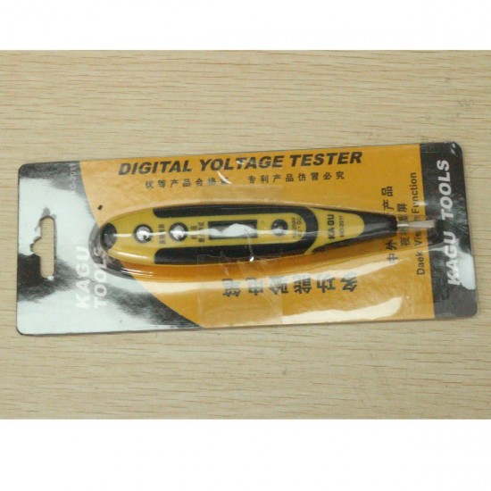 12-250V AC DC Digital Voltage Detector Tester Pen LED Light Electric Sensor