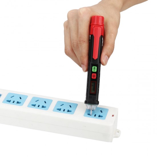AC Non-Contact LCD Electric Voltage Tester Pen 12-1000V Detector Tester Alarm