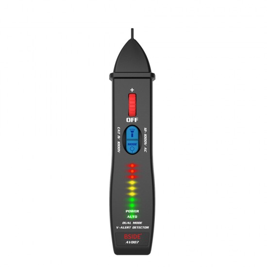 AVD07 Dual Mode Test Pen Live Voltage Detector Test Pencil 12~1000V AC Voltage Detection Non-contact AC Voltage Tester Pen AVD07 Dual Mode Test Pen Live Voltage Detector Test Pencil 12~1000V AC Voltage Detection Non-contact AC Voltage Tester Pen