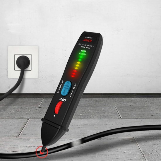 AVD07 Dual Mode Test Pen Live Voltage Detector Test Pencil 12~1000V AC Voltage Detection Non-contact AC Voltage Tester Pen AVD07 Dual Mode Test Pen Live Voltage Detector Test Pencil 12~1000V AC Voltage Detection Non-contact AC Voltage Tester Pen