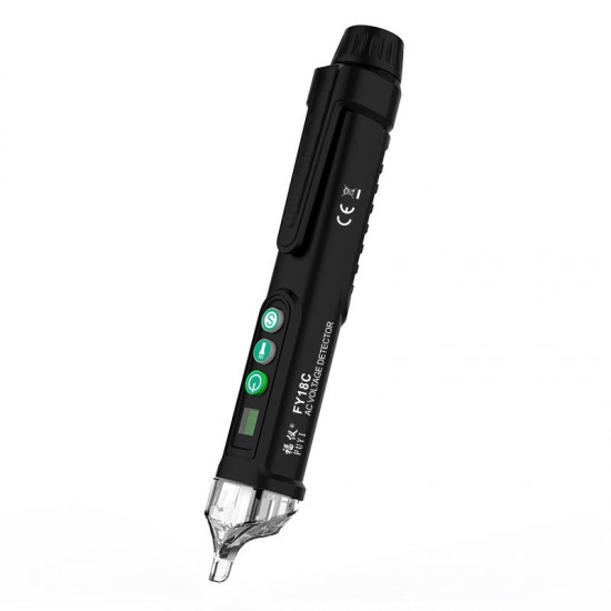 FY18C Intelligent Non Contact AC Voltage Detector Pen Tester Pen Digital 12-1000V AC Voltage Tester FY18C Intelligent Non Contact AC Voltage Detector Pen Tester Pen Digital 12-1000V AC Voltage Tester