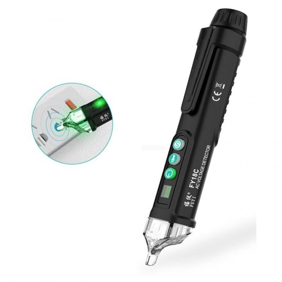 FY18C Intelligent Non Contact AC Voltage Detector Pen Tester Pen Digital 12-1000V AC Voltage Tester