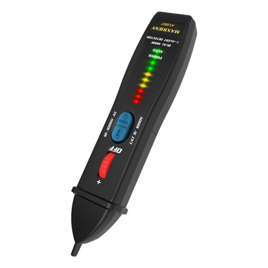 AVD07 Voltage Detector Intelligent Voltage Tester Pen with Fashlight Function Auto and Manual Sensitivity Adjustment