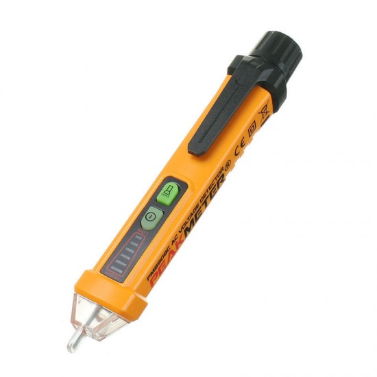 PM8908C 12V-1000V Intelligent Non-contact AC Voltage Detector Tester Detecting Pen with Flash Light