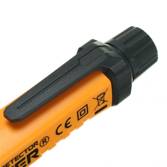 PM8908C 12V-1000V Intelligent Non-contact AC Voltage Detector Tester Detecting Pen with Flash Light