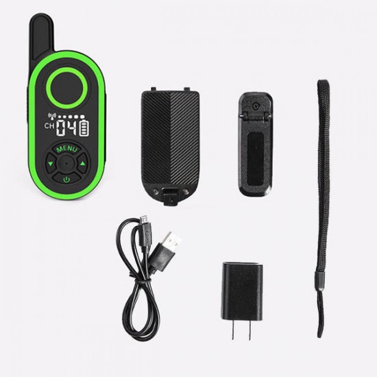 1PC Q6 3W 1-5km Mini Handheld Radio Walkie Talkie 400-470MHz 16 Channels USB Charging Interphone Hotel Civilian Intercom