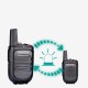 1PC 828 5W IP54 Waterproof Dustproof Mini Ultra Thin Handheld Radio Walkie Talkie 400-470 MHz 16 Channels 2-5km Interphone Driving Hotel Civilian Intercom