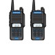 2 PCS UV9R-AMG 15W IP68 Waterproof UV Dual Band Two Way Handheld Radio Walkie Talkie 400-470MHz 128 Channels Blue Button Sea Land Hotel Civilian Intercom