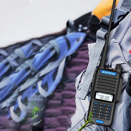 2 PCS UV9R-AMG 15W IP68 Waterproof UV Dual Band Two Way Handheld Radio Walkie Talkie 400-470MHz 128 Channels Blue Button Sea Land Hotel Civilian Intercom 2 PCS UV9R-AMG 15W IP68 Waterproof UV Dual Band Two Way Handheld Radio Walkie Talkie 400-470MHz 128 Channels Blue Button Sea Land Hotel Civilian Intercom