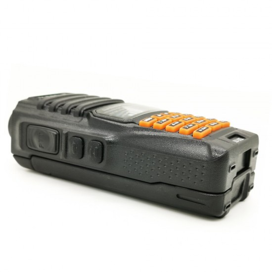 2020 UV-XS 10W Waterproof Walkie Talkie Set Portable FM Transceiver VHF UHF Orange Button Two Way Radio