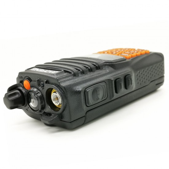 2020 UV-XS 10W Waterproof Walkie Talkie Set Portable FM Transceiver VHF UHF Orange Button Two Way Radio