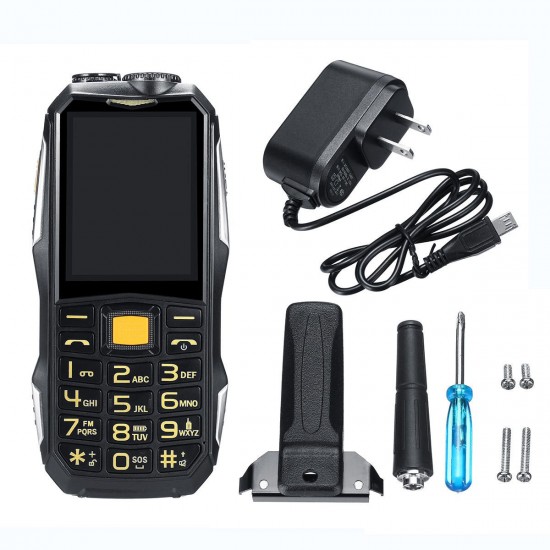 2.4inch 19800mah Rugged Phone Dual SIM GSM Walkie Talkie Standby for Smartphone FM Radio 2.4inch 19800mah Rugged Phone Dual SIM GSM Walkie Talkie Standby for Smartphone FM Radio
