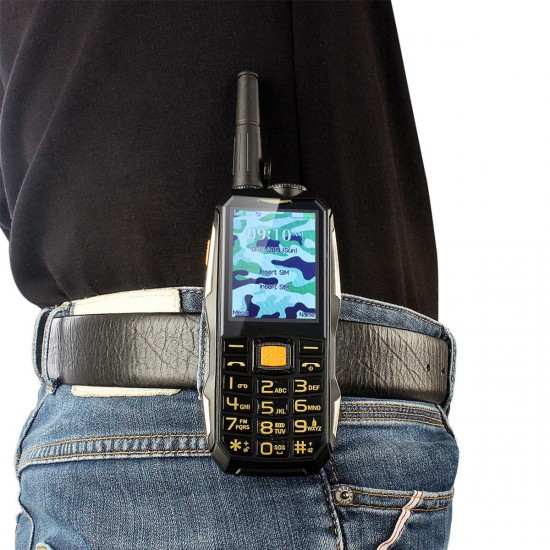 2.4inch 19800mah Rugged Phone Dual SIM GSM Walkie Talkie Standby for Smartphone FM Radio