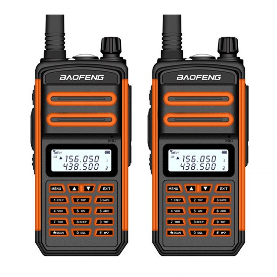 2PCS BF-S5plus 18W Waterproof UV Dual Band Handheld Radio Walkie Talkie Flashlight Hiking Interphone EU Plug 2PCS BF-S5plus 18W Waterproof UV Dual Band Handheld Radio Walkie Talkie Flashlight Hiking Interphone EU Plug