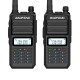 2PCS BF-S5plus 18W Waterproof UV Dual Band Handheld Radio Walkie Talkie Flashlight Hiking Interphone Black EU Plug