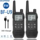 2PCS BF-U9 8W Portable Mini Walkie Talkie Handheld Hotel Civilian Radio Comunicacion Ham HF Transceiver US Plug