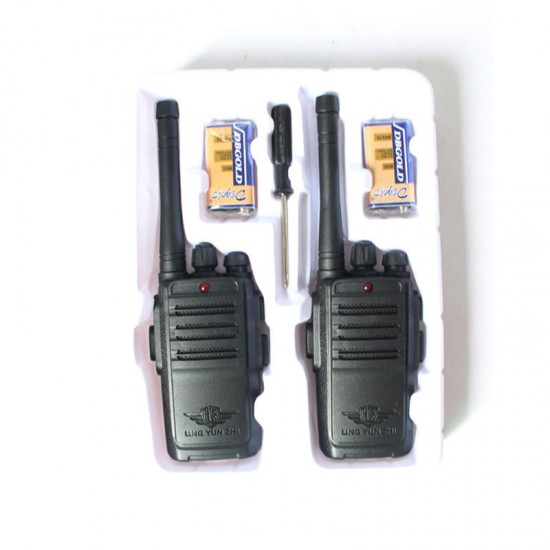 2PCS Lingyunzhi 1-100m Handheld Two Way Radio Walkie Kids Toy Walkie Talkie Set With Battery Screwdriver 2PCS Lingyunzhi 1-100m Handheld Two Way Radio Walkie Kids Toy Walkie Talkie Set With Battery Screwdriver