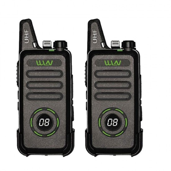 2PCS WLN KD-C1 Plus Upgrade Walkie Talkie Two Way Radio Ultra-Thin Mini USB Charger Portable Radio