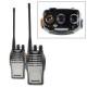 2Pcs BF-A5 5W 16CH Walkie Talkie UHF 400-470MHz FM Ham Two-way Radio 2Pcs BF-A5 5W 16CH Walkie Talkie UHF 400-470MHz FM Ham Two-way Radio
