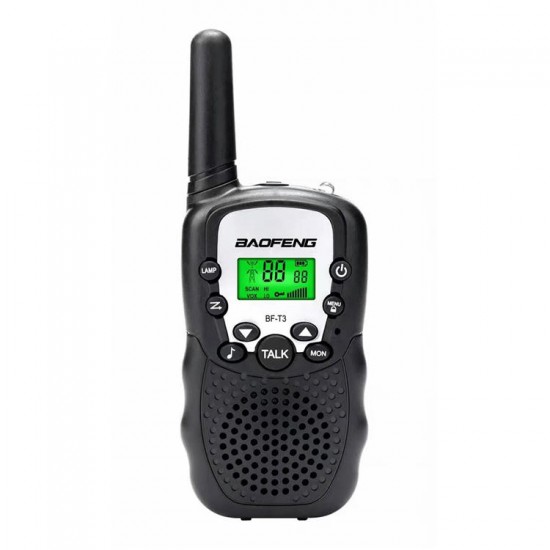 2Pcs BF-T3 Radio Walkie Talkie UHF462-467MHz 8 Channel Two-Way Radio Transceiver Built-in Flashlight 5 Color for Choice