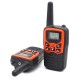 2Pcs Waterproof 400-470MHz 22CH Voice Operated Transmit Walkie Talkie Up to 8KM with Flashlight Two Way Radio 10 Call Tones