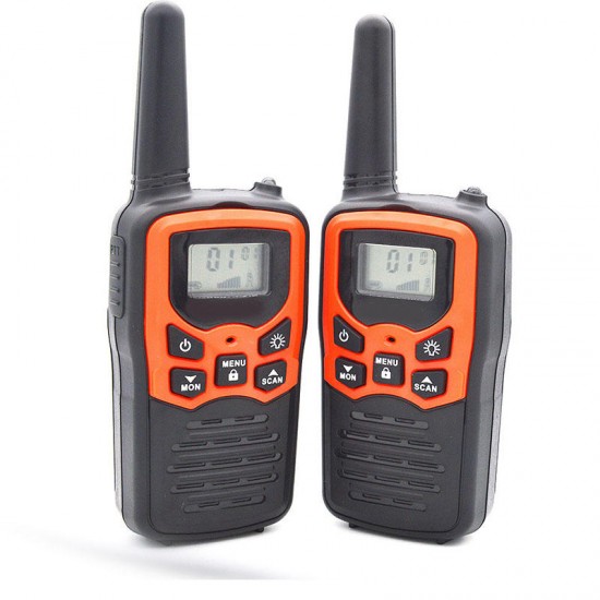 2Pcs Waterproof 400-470MHz 22CH Voice Operated Transmit Walkie Talkie Up to 8KM with Flashlight Two Way Radio 10 Call Tones 2Pcs Waterproof 400-470MHz 22CH Voice Operated Transmit Walkie Talkie Up to 8KM with Flashlight Two Way Radio 10 Call Tones