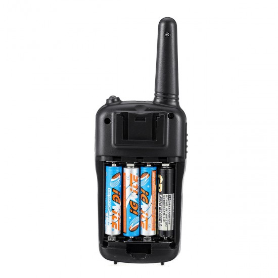 2Pcs Waterproof 400-470MHz 22CH Voice Operated Transmit Walkie Talkie Up to 8KM with Flashlight Two Way Radio 10 Call Tones