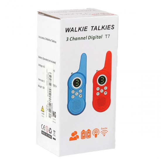 2Pcs Wireless Walkie Talkie Outdoor Children Toy Kids Intercom Small Machine