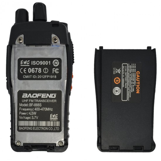 2Pcs/set BF-888S Walkie Talkie Portable Radio Station BF888s 5W BF 888S Comunicador Transmitter Transceiver Radio Set