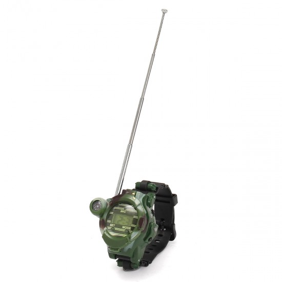 2pcs 7 In 1 Children Two Way Radio Walkie Talkie Kids Camouflage Wrist Watch 2pcs 7 In 1 Children Two Way Radio Walkie Talkie Kids Camouflage Wrist Watch