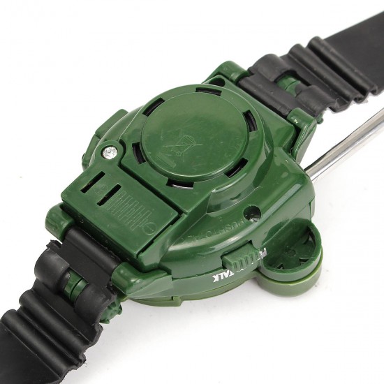 2pcs 7 In 1 Children Two Way Radio Walkie Talkie Kids Camouflage Wrist Watch