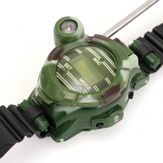 2pcs 7 In 1 Children Two Way Radio Walkie Talkie Kids Camouflage Wrist Watch 2pcs 7 In 1 Children Two Way Radio Walkie Talkie Kids Camouflage Wrist Watch