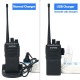 2pcs BF-V9 Mini Walkie Talkie USB Fast Charge 5W UHF 400-470MHz Ham CB Portable Two Way Radio