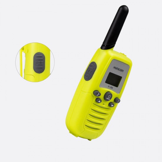 2pcs HUNICOM T-388 Chilren Handheld Radio Walkie Talkie Flashlight Interphone Kids ToyIntercome