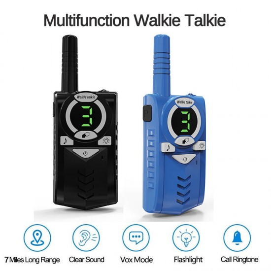 2pcs Long Rangee Max 10KM Walkie Talkie Radio Interphone Handheld Child Gift Toy
