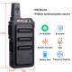 2pcs A9160 Black RT619 Mini Walkie-Talkie Station Scrambler Ultrathin Fuselage