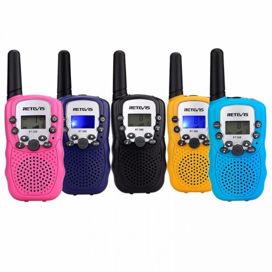 2pcs RT388 Radio Walkie Talkie 22 Channels GMRS 462-467MHz Mini Handheld Two Way Kids Radio Transceiver Built-in Flashlight