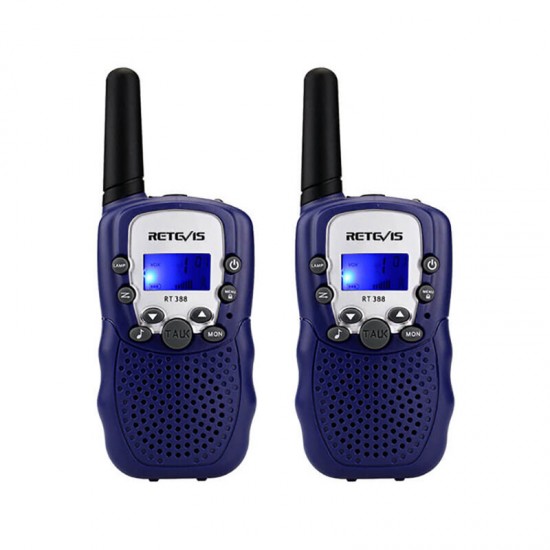 2pcs RT388 Radio Walkie Talkie 22 Channels GMRS 462-467MHz Mini Handheld Two Way Kids Radio Transceiver Built-in Flashlight