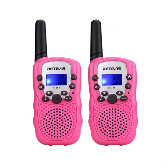 2pcs RT388 Radio Walkie Talkie 22 Channels GMRS 462-467MHz Mini Handheld Two Way Kids Radio Transceiver Built-in Flashlight