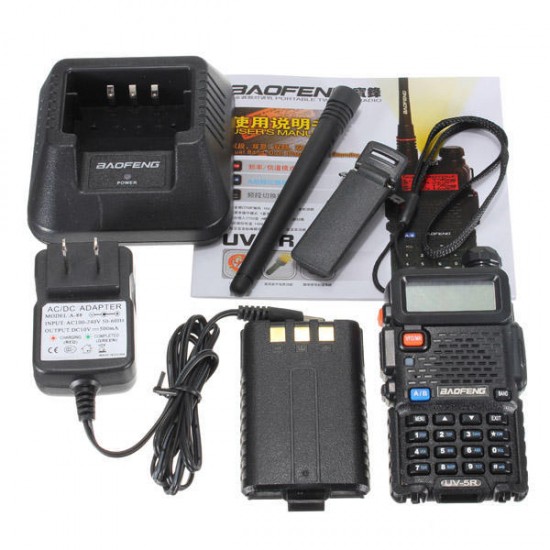 4Pcs UV-5R Dual Band Handheld Transceiver Radio Walkie Talkie US Plug 4Pcs UV-5R Dual Band Handheld Transceiver Radio Walkie Talkie US Plug