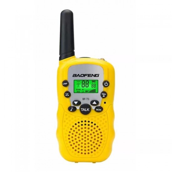 4Pcs BF-T3 Radio Walkie Talkie UHF462-467MHz 8 Channel Two-Way Radio Transceiver Built-in Flashlight Yellow 4Pcs BF-T3 Radio Walkie Talkie UHF462-467MHz 8 Channel Two-Way Radio Transceiver Built-in Flashlight Yellow