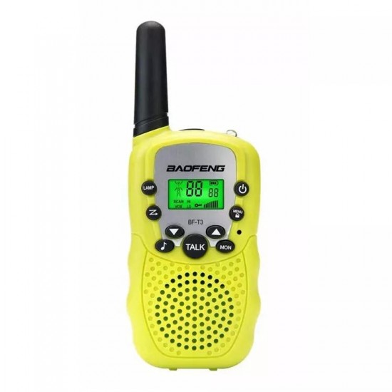 4Pcs BF-T3 Radio Walkie Talkie UHF462-467MHz 8 Channel Two-Way Radio Transceiver Built-in Flashlight Yellow 4Pcs BF-T3 Radio Walkie Talkie UHF462-467MHz 8 Channel Two-Way Radio Transceiver Built-in Flashlight Yellow