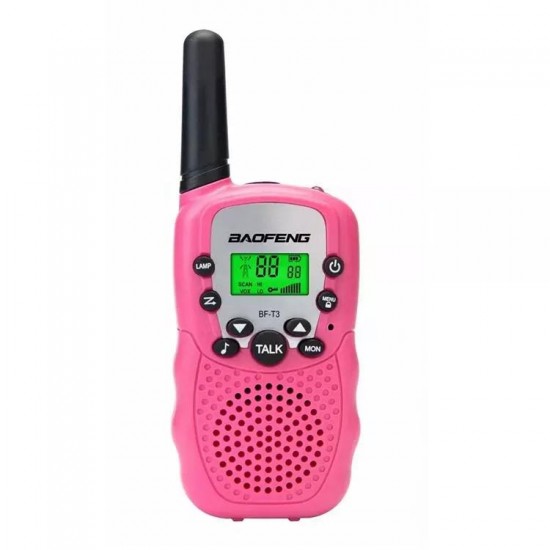 4Pcs BF-T3 Radio Walkie Talkie UHF462-467MHz 8 Channel Two-Way Radio Transceiver Built-in Flashlight Yellow