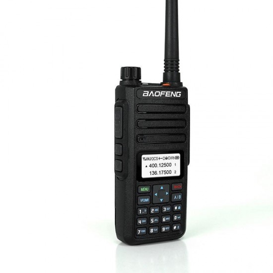 BF-H6 10W 2200mAh 128 Group Channels Walkie Talkie 400-520MHz 136-174MHz Dual Band Handheld Radio Walkie Talkie Civilian Interphone Intercom With Earphone