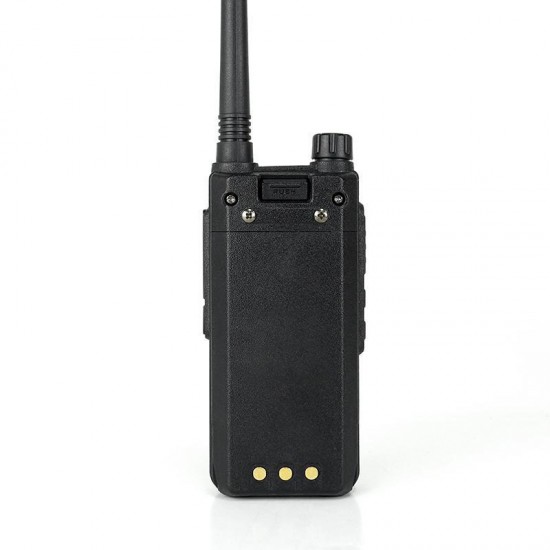 BF-H6 10W 2200mAh 128 Group Channels Walkie Talkie 400-520MHz 136-174MHz Dual Band Handheld Radio Walkie Talkie Civilian Interphone Intercom With Earphone