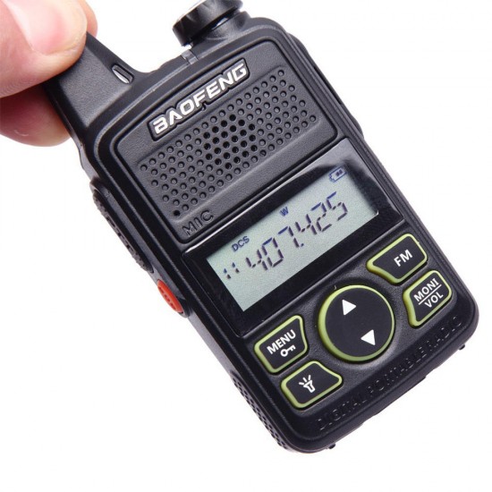 BF-T1 Frequency 400-470MHz 20 Channels Mini Ultra Thin Driving Hotel Civilian Walkie Talkie Intercom