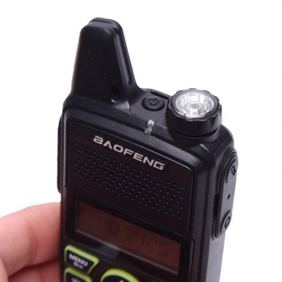 BF-T1 Frequency 400-470MHz 20 Channels Mini Ultra Thin Driving Hotel Civilian Walkie Talkie Intercom