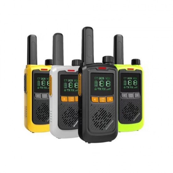 BF-T17 5W 3.7V Mini Walkie Talkie 400-470MHZ 16 Channels 1-3km Waterproof UV Dual Band Two-way Handheld USB Radio for Outdoor Camping Travel Hiking Intercom