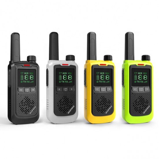 BF-T17 5W 3.7V Mini Walkie Talkie 400-470MHZ 16 Channels 1-3km Waterproof UV Dual Band Two-way Handheld USB Radio for Outdoor Camping Travel Hiking Intercom